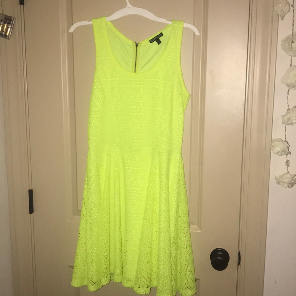 Neon Yellow Express dress